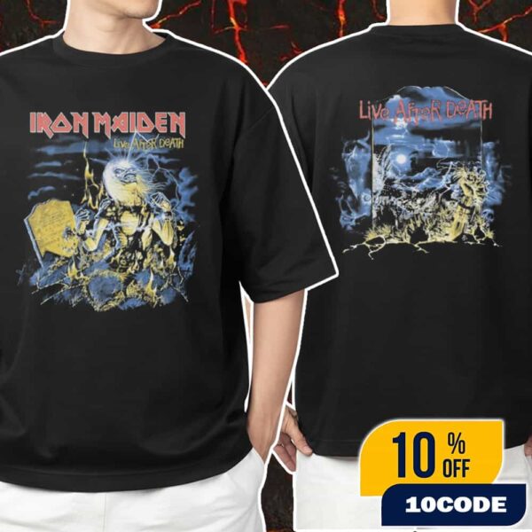 Iron Maiden Merch New Collections 2025 Live After Death 40th Anniversary Unisex T-Shirt Merchandise