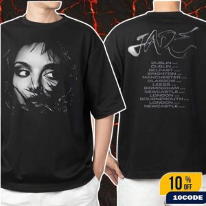 JADE That’s Showbiz Baby The Tour 2025 UK And Ireland Merch Jade Face Date List Back Classic Two Sides T-Shirt
