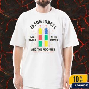 Jason Isbell And The 400 Unit 10th Anniversary Residency October 2025 City Dates Six Nights At The Ryman Merch Stained Glass Window Art Classic T-Shirt Jason Isbell And The 400 Unit 10th Anniversary Residency October 2025 City Dates Six Nights At The Ryman Merch Stained Glass Window Art Classic T-Shirt