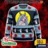 Kokushibo Chibi Demon Slayer Ugly Christmas Sweater Fair Isle Knit Holiday Pullover Upper Moon One Anime Gift Snowflake Design
