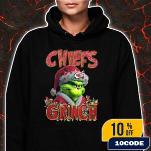 Kansas City Chiefs Grinch Christmas Hoodie NFL Holiday Sweatshirt Black Gift For Football Fans