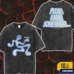 Khalid After The Sun Goes Down Merch It Is Always Summer Somewhere Merch Washed Two Sides T-Shirt