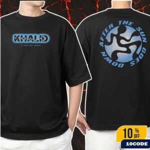 Khalid After The Sun Goes Down Merch Logo Merch Classic Two Sides White And Black T-Shirt