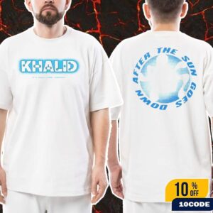 Khalid After The Sun Goes Down Merch Logo Merch Classic Two Sides White And Black T-Shirt