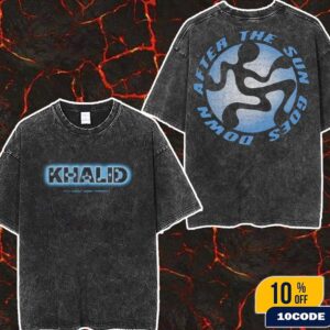 Khalid After The Sun Goes Down Merch Logo Merch Washed Two Sides T-Shirt