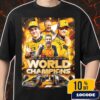 Lando Norris x Oscar Piastri x Andrea Stella McLaren Car MCL39 Papaya Black-Orange 2025 World Champions All Titles Merch Unisex T-Shirt