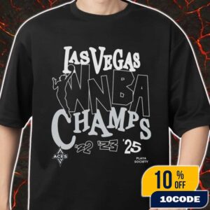 Las Vegas Aces Playa Society 2025 WNBA Finals Champions Premium Three Of A Kind Merch Unisex T-Shirt