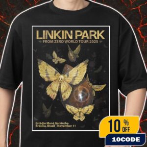 Linkin Park From Zero World Tour Brasilia Event Poster November 11th 2025 Artwork By Greg Craola Simkins Merch Unisex T-Shirt