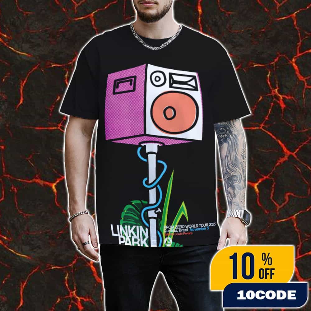 Linkin Park From Zero World Tour Curitiba Event Poster November 5th 2025 Artwork By Bill McMullen All Over Print Graphic T-Shirt, Hoodie Linkin Park From Zero World Tour Curitiba Event Poster November 5th 2025 Artwork By Bill McMullen All Over Print Graphic T-Shirt, Hoodie
