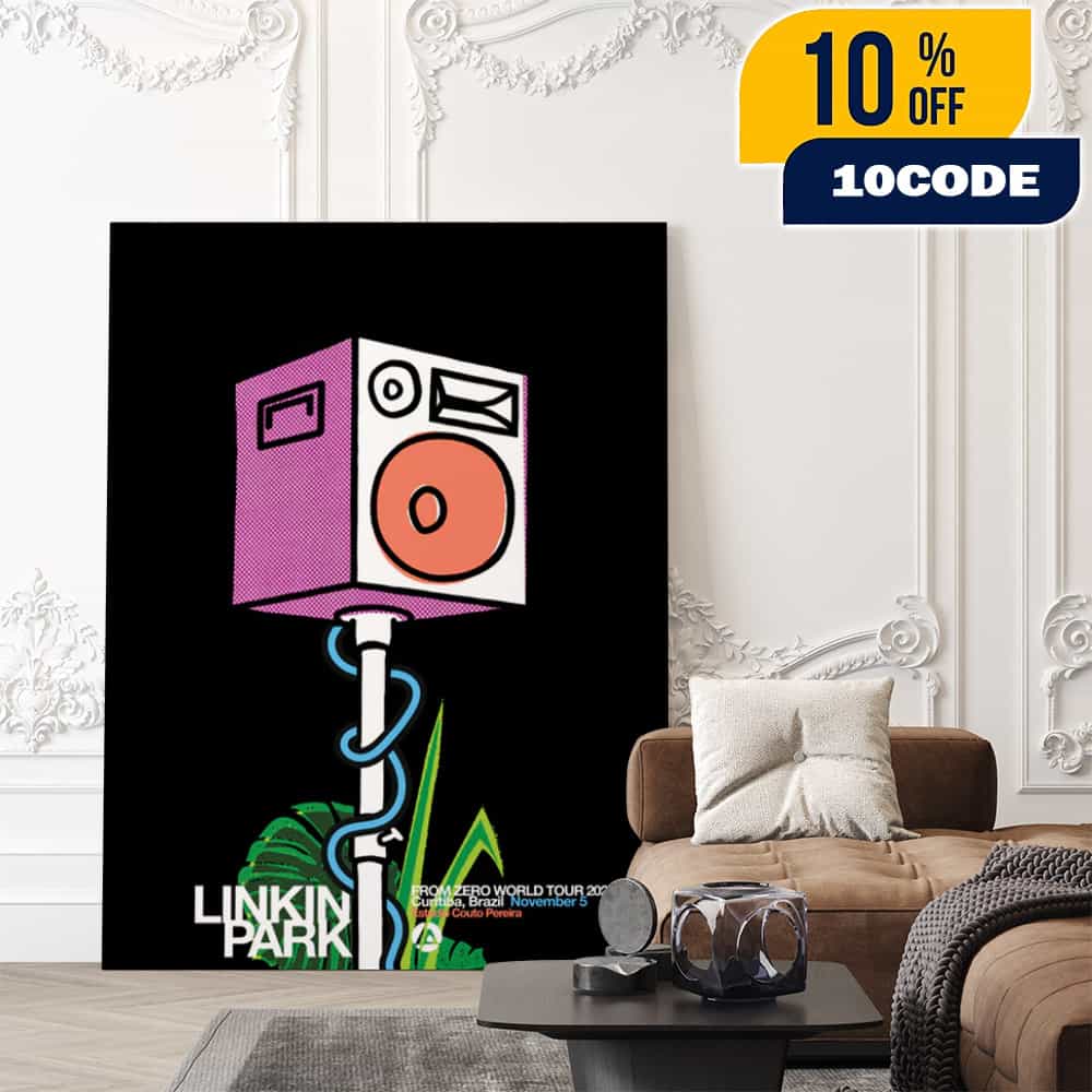 Linkin Park From Zero World Tour Curitiba Event Poster November 5th 2025 Artwork By Bill McMullen Poster Canvas Home Decor Linkin Park From Zero World Tour Curitiba Event Poster November 5th 2025 Artwork By Bill McMullen Poster Canvas Home Decor