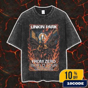 Linkin Park From Zero World Tour Event Tee On October 31 2025 At Parque De La Ciudad Concert Artwork Vintage Washed Unisex T-Shirt
