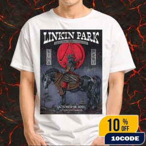 Linkin Park From Zero World Tour Lima Event Poster October 28th 2025 Artwork By Tom Robb Merchandise Unisex T-Shirt