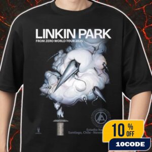 Linkin Park From Zero World Tour Santiago Event Poster November 2nd 2025 Artwork By Greg Craola Simkins Merch Unisex T-Shirt
