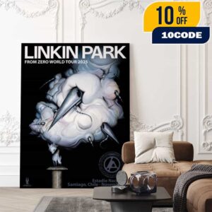 Linkin Park From Zero World Tour Santiago Event Poster November 2nd 2025 Artwork By Greg Craola Simkins Poster Canvas Home Decor