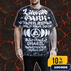 Linkin Park From Zero World Tour Sao Paulo Event Poster November 8th 2025 Artwork By ROSTARR All Over Print Graphic T-Shirt, Hoodie Linkin Park From Zero World Tour Sao Paulo Event Poster November 8th 2025 Artwork By ROSTARR All Over Print Graphic T-Shirt, Hoodie
