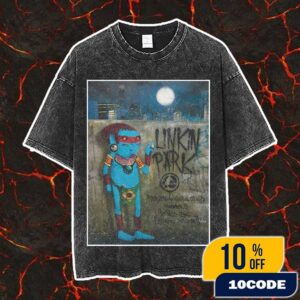 Linkin Park From Zero World Tour Sao Paulo Event Poster Version 2 November 8th 2025 Artwork By Carnio Vintage Washed Unisex T-Shirt