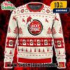 L&M Cigarettes Ugly Christmas Sweater Vintage Brand Logo Coat Of Arms Holiday Knit With Reindeer Christmas Lights Santa Hat Snowflakes Winter Gift L&M Cigarettes Ugly Christmas Sweater Vintage Brand Logo Coat Of Arms Holiday Knit With Reindeer Christmas Lights Santa Hat Snowflakes Winter Gift