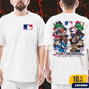 MLB Postseason 2025 Poster Lineup Cartoon Showdown Of The Playoff Teams Classic Two Sided T-Shirt MLB Postseason 2025 Poster Lineup Cartoon Showdown Of The Playoff Teams Classic Two Sided T-Shirt