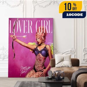 Megan Thee Stallion Lover Girl New Single Cover Art 2025 Home Decor Poster Canvas Megan Thee Stallion Lover Girl New Single Cover Art 2025 Home Decor Poster Canvas