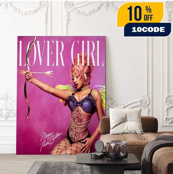 Megan Thee Stallion Lover Girl New Single Cover Art 2025 Home Decor Poster Canvas