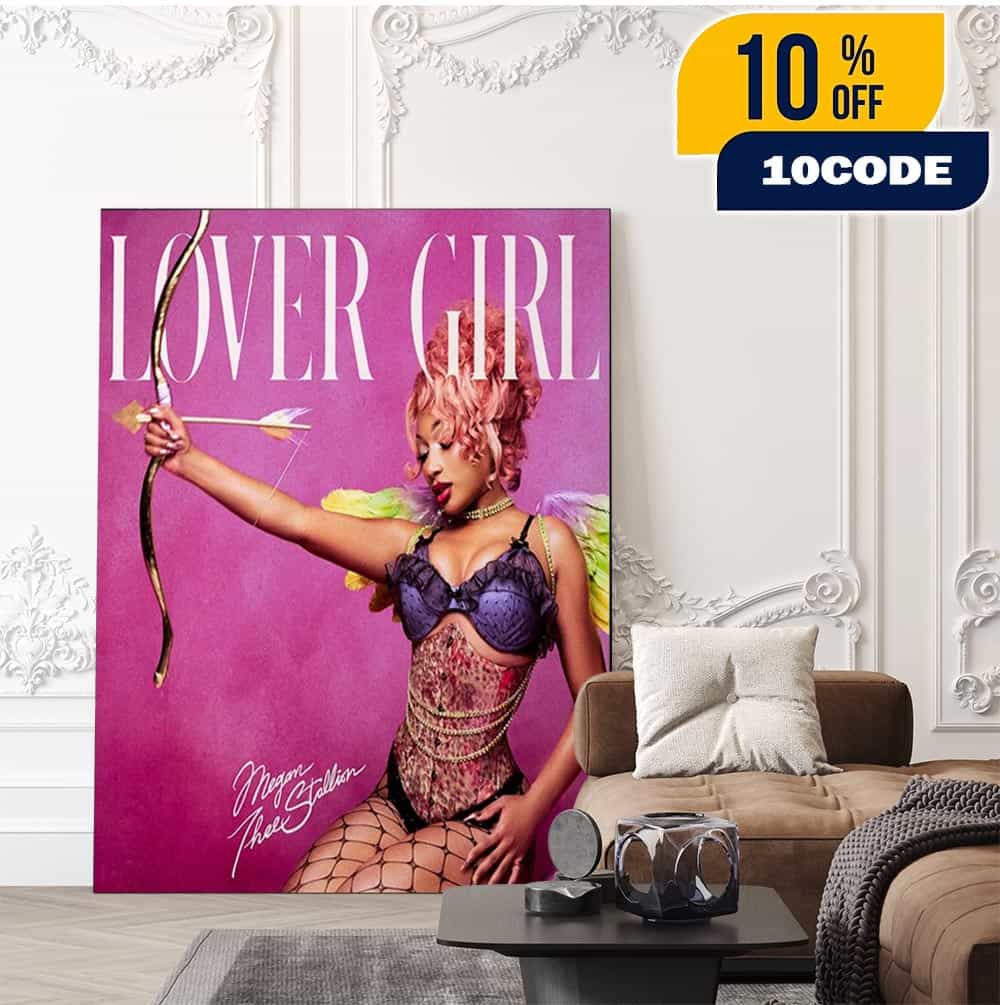 Megan Thee Stallion Lover Girl New Single Cover Art 2025 Home Decor Poster Canvas Megan Thee Stallion Lover Girl New Single Cover Art 2025 Home Decor Poster Canvas