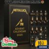 Megadeth Advent Calendar 2025 With 24 Collectible Vic Rattlehead Skull Guitar Keychains Thrash Metal Band Christmas Countdown Gift For Heavy Music Fans Holiday Decoration