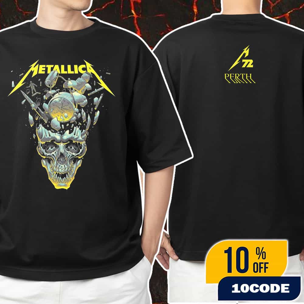 Metallica M72 Perth Australia World Tour Pop-Up Merch New Collection On October 31 November 2 2025 At Optus Stadium Logo Tee With Evanescence x Suicidal Tendencies Unisex T-Shirt Metallica M72 Perth Australia World Tour Pop-Up Merch New Collection On October 31 November 2 2025 At Optus Stadium Logo Tee With Evanescence x Suicidal Tendencies Unisex T-Shirt