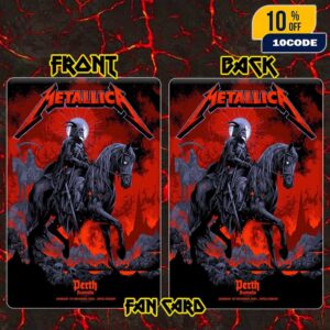 Metallica M72 Perth Exclusive Pop-Up Poster Event For Australia Artwork By Ken Taylor On 1st November 2025 At Optus Stadium World Tour Poster Canvas