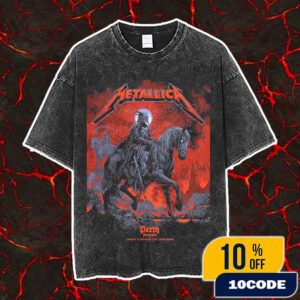 Metallica M72 Perth Exclusive Pop-Up Poster Event For Australia Artwork By Ken Taylor On 1st November 2025 At Optus Stadium World Tour Vintage Washed Unisex T-Shirt