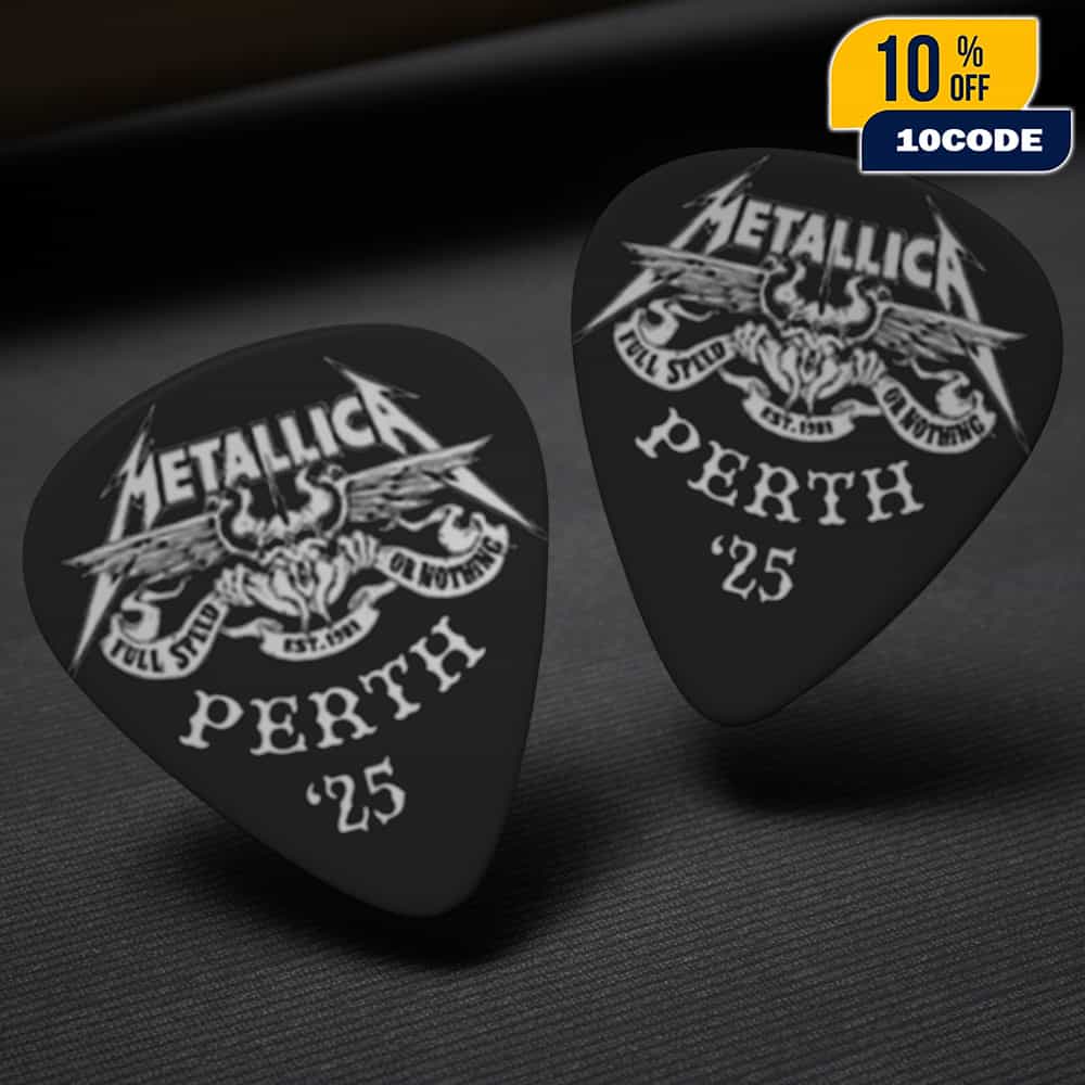 Metallica M72 Perth Limited Edition World Tour On November 1st 2025 At Optus Stadium Australia Guitar Pick Metallica M72 Perth Limited Edition World Tour On November 1st 2025 At Optus Stadium Australia Guitar Pick