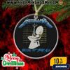 Metallica Ride The Lightning Christmas Ornament Ceramic Holiday Decoration Blue Electric Chair Design Tree Ornament Collectible Gift For Thrash Metal Fans