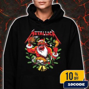Metallica Red Devil Artwork Santa Claus Have You Been Naughty Or Nice By Andrew Cremeans Christmas 2025 Collection Unisex T-Shirt Hoodie Sweater