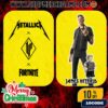Metallica x Fortnite Logo Kirk Hammett Skin Icon Series Season 4 And Lego Mini Figure Fan Card M72 Holiday Collectible
