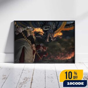 Monster Trio Edward Newgate x Rocks D Xebec x Kaido vs Imu One Piece 1162 New Chapter Landscape Poster Canvas
