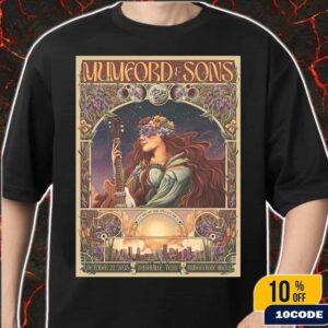 Mumford And Sons Nashville Tennessee 2025 Merch Poster At Bridgestone Arena On October 22 2025 Classic T-Shirt Mumford And Sons Nashville Tennessee 2025 Merch Poster At Bridgestone Arena On October 22 2025 Classic T-Shirt