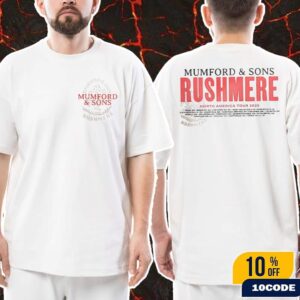 Mumford And Sons Rushmere North America Tour 2025 Bone Stamp Print Classic Two Sides T-Shirt