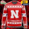 Georgia Bulldogs Ugly Christmas Sweater NCAA SEC Power G Logo Red White Fair Isle Knit Pattern Holiday Winter Gift University Of Georgia Georgia Bulldogs Ugly Christmas Sweater NCAA SEC Power G Logo Red White Fair Isle Knit Pattern Holiday Winter Gift University Of Georgia