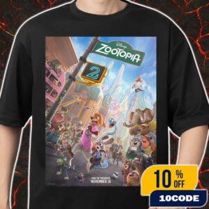 New Poster For Zootopia 2 Has Been Released In Theaters November 26 2025 Merch Unisex T-Shirt