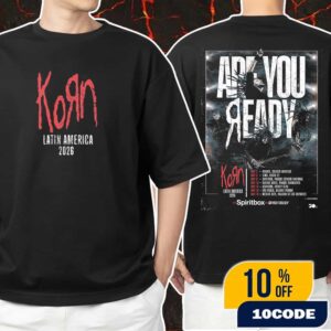 Official Band Korn Latin America Tour 2026 Poster With Spiritbox x Seven Hours After Violet Tour Dates Ask You Are Ready Unisex T-Shirt Merchandise