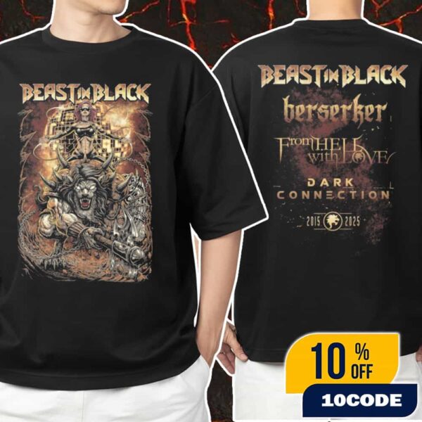 Official Beast In Black New Merch Arrivals 10th Years Anniversary 2015-2025 Unisex T-Shirt Merchandise