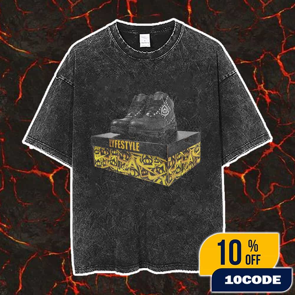 Official Look At Yeat’s Lyfestyle Corporation x Nike Goadome Collaboration Sneaker Vintage Washed Unisex T-Shirt Official Look At Yeat’s Lyfestyle Corporation x Nike Goadome Collaboration Sneaker Vintage Washed Unisex T-Shirt