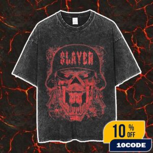 Official New Slayer Band Merch New Collection 2025 Seasons In The Abyss Anniversary Sport Is War Vintage Washed Unisex T-Shirt