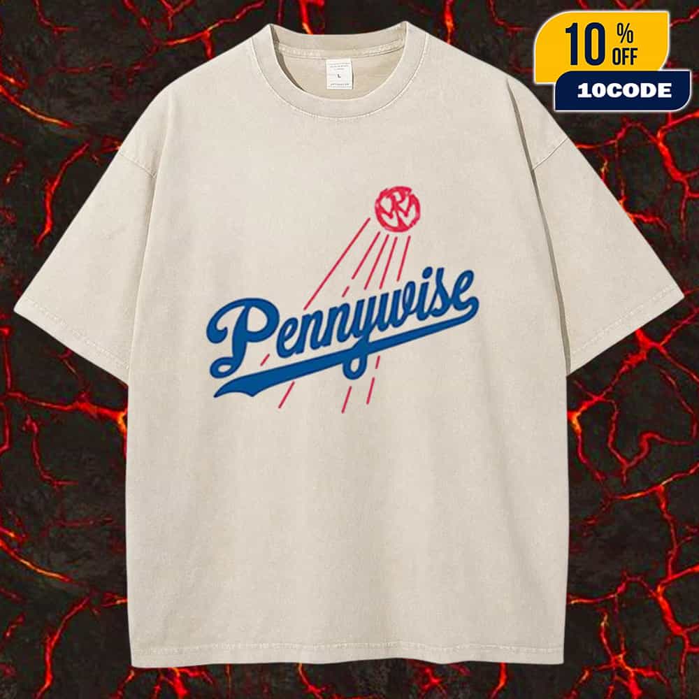 Official Pennywise Band x LA Dodgers MLB World Series 2025 Game 1 Let’s Go Dodgers Logo Unisex Washed T-Shirt Official Pennywise Band x LA Dodgers MLB World Series 2025 Game 1 Let’s Go Dodgers Logo Unisex Washed T-Shirt