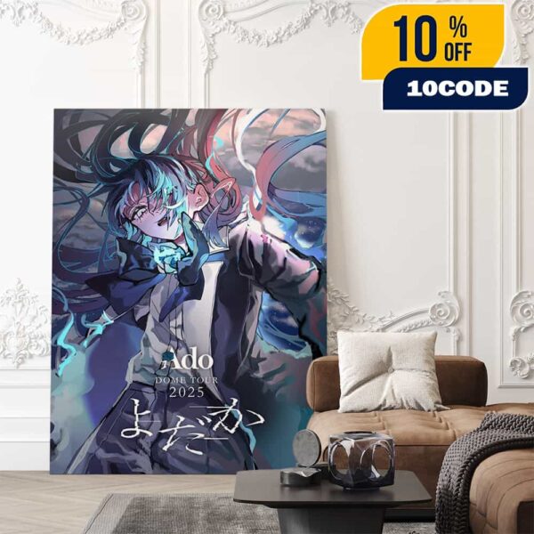 Official Poster Ado Dome Tour 2025 Yodaka Nightjar 5 Years Debut Anniversary World Tour 2025 Hibana Artwork By Orihara Poster Canvas Home Decor