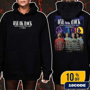One OK Rock x Paledusk Detox European Tour 2025 Poster Tour Dates Unisex Hoodie, T-Shirt Two Sides