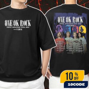 One OK Rock x Paledusk Detox European Tour 2025 Poster Tour Dates Unisex Hoodie, T-Shirt Two Sides