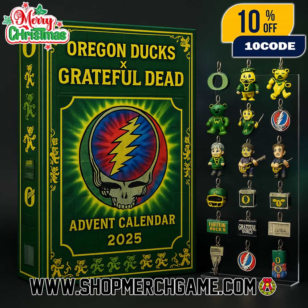 Oregon Ducks Grateful Dead Advent Calendar 2025 Steal Your Face Christmas Ornaments Collectible Figurines Holiday Countdown Gift Grateful Ducks Set Oregon Ducks Grateful Dead Advent Calendar 2025 Steal Your Face Christmas Ornaments Collectible Figurines Holiday Countdown Gift Grateful Ducks Set