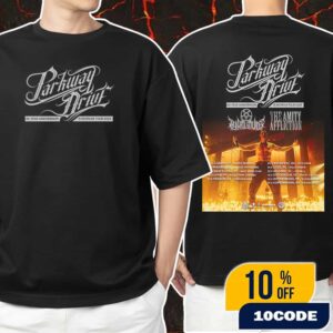 Parkway Drive 20 Year Anniversary European Tour 2025 With Thy Art Is Murder x The Amity Affliction Poster Tour Dates Unisex T-Shirt Merchandise