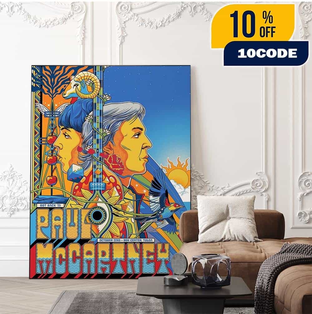 Paul McCartney Bok Center Tulsa 2025 Merch Poster On October 22 2025 Got Back Tour 2025 Home Decor Poster Canvas Paul McCartney Bok Center Tulsa 2025 Merch Poster On October 22 2025 Got Back Tour 2025 Home Decor Poster Canvas