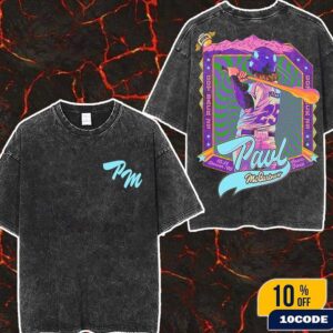 Paul McCartney Got Back 2025 Denver Colorado Event Tee At Coors Field On October 11 2025 Macca Baseball Batter Art Washed Two Sides T-Shirt